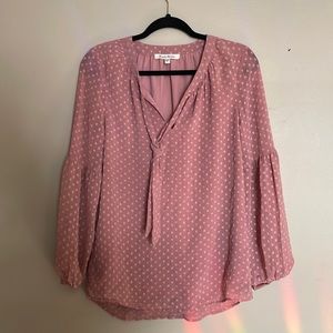 Rose colored blouse size small